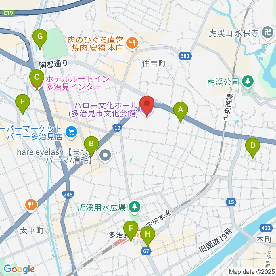 バロー文化ホール周辺のホテル一覧地図