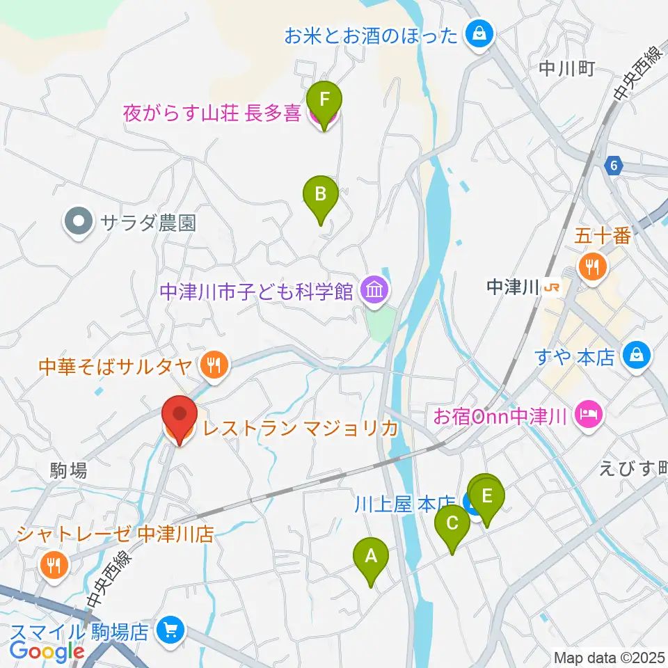 マジョリカ・バンブー周辺のホテル一覧地図