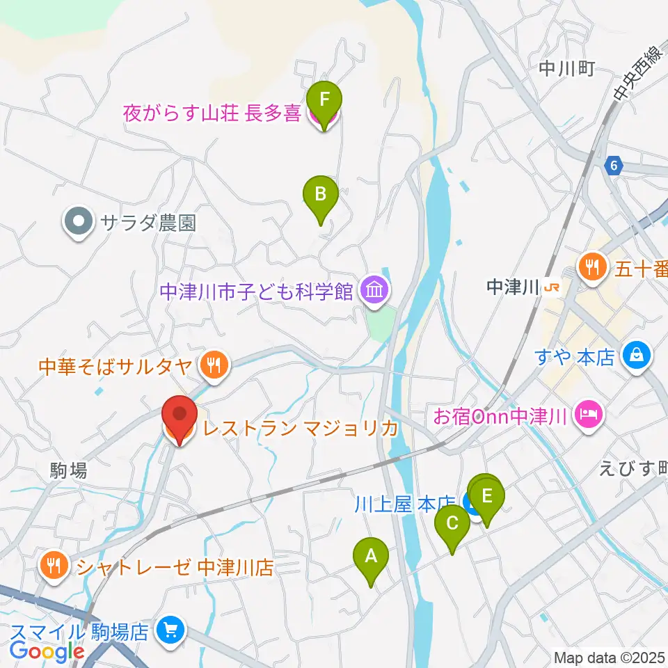 マジョリカ・バンブー周辺のホテル一覧地図