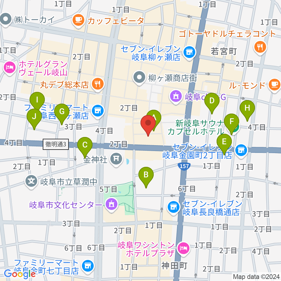 JAZZ LIVE SPOT BAGU周辺のホテル一覧地図