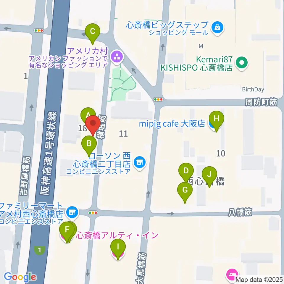 FANJ twice周辺のホテル一覧地図