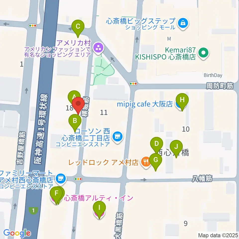 FANJ twice周辺のホテル一覧地図