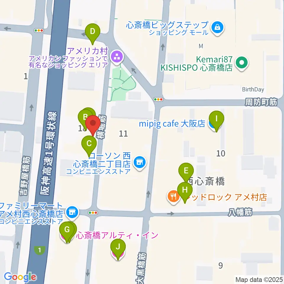 FANJ twice周辺のホテル一覧地図