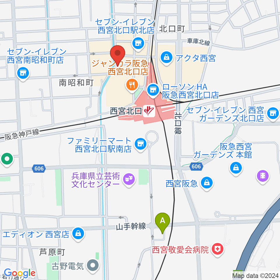 RJ&BME'S周辺のホテル一覧地図