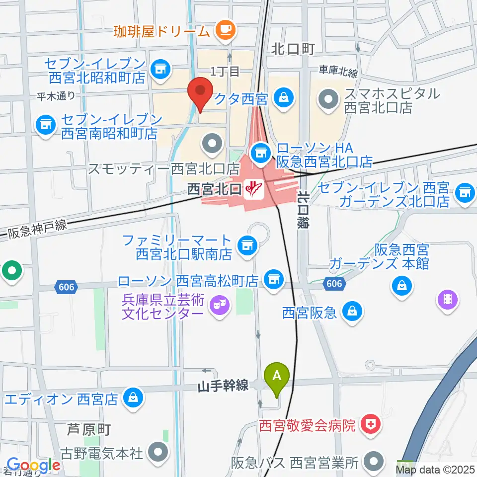 RJ&BME'S周辺のホテル一覧地図