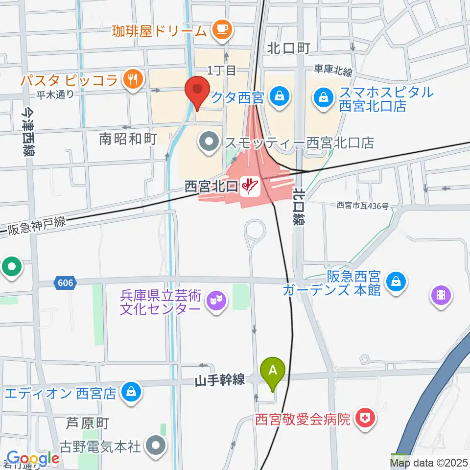 RJ&BME'S周辺のホテル一覧地図