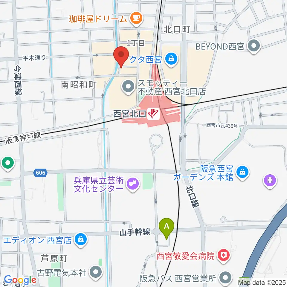 RJ&BME'S周辺のホテル一覧地図