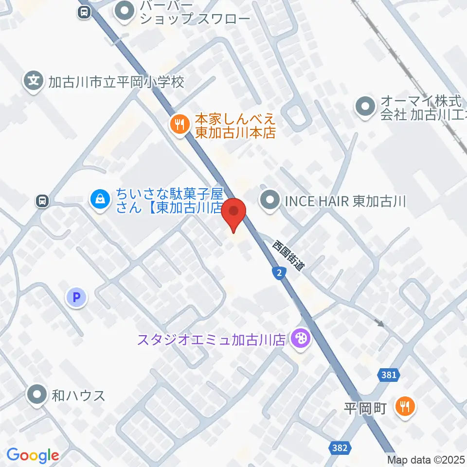東加古川スターダンス周辺のホテル一覧地図