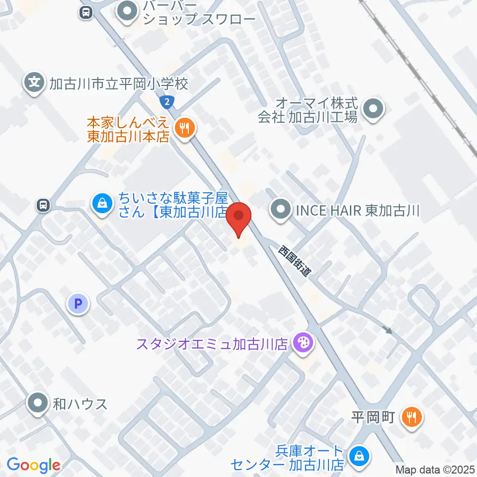 東加古川スターダンス周辺のホテル一覧地図