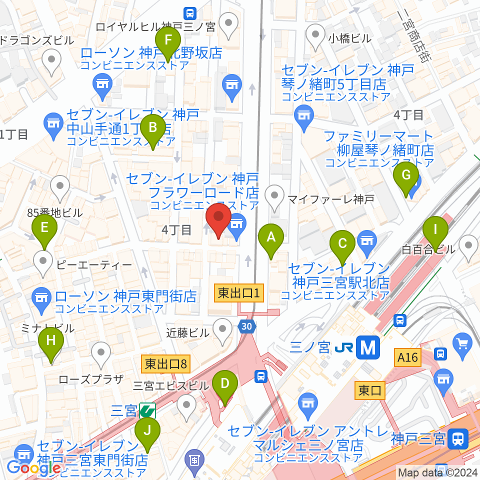 神戸BLUEPORT周辺のホテル一覧地図