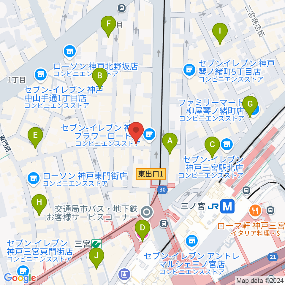 神戸BLUEPORT周辺のホテル一覧地図