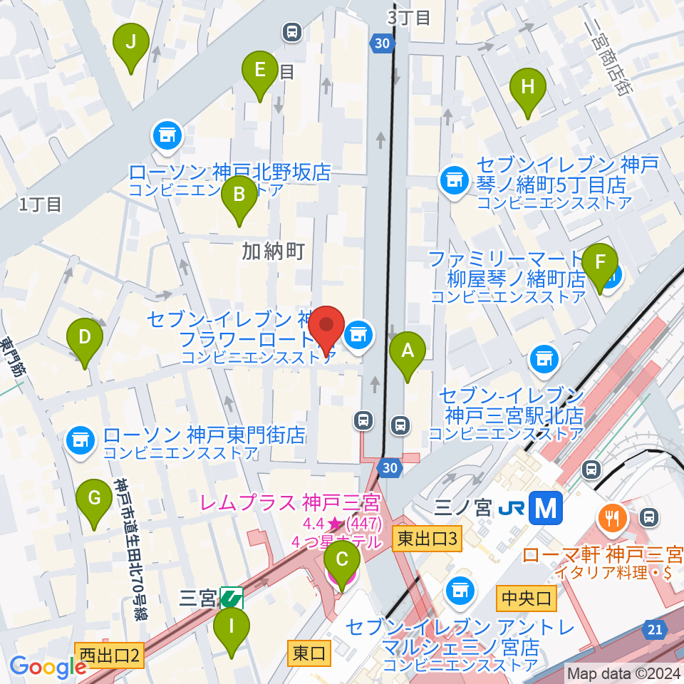 神戸BLUEPORT周辺のホテル一覧地図