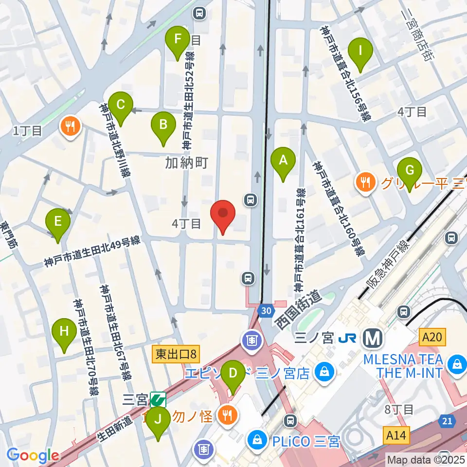 神戸BLUEPORT周辺のホテル一覧地図