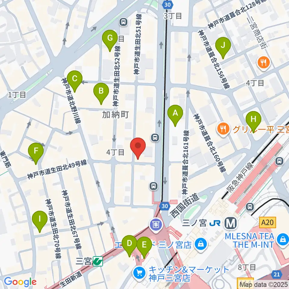 神戸BLUEPORT周辺のホテル一覧地図