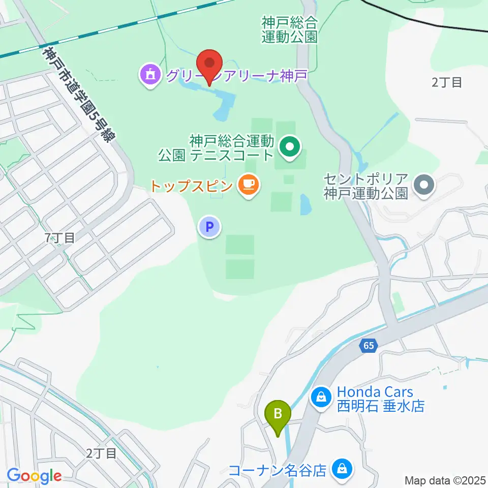 神戸総合運動公園 野外ステージ周辺のホテル一覧地図