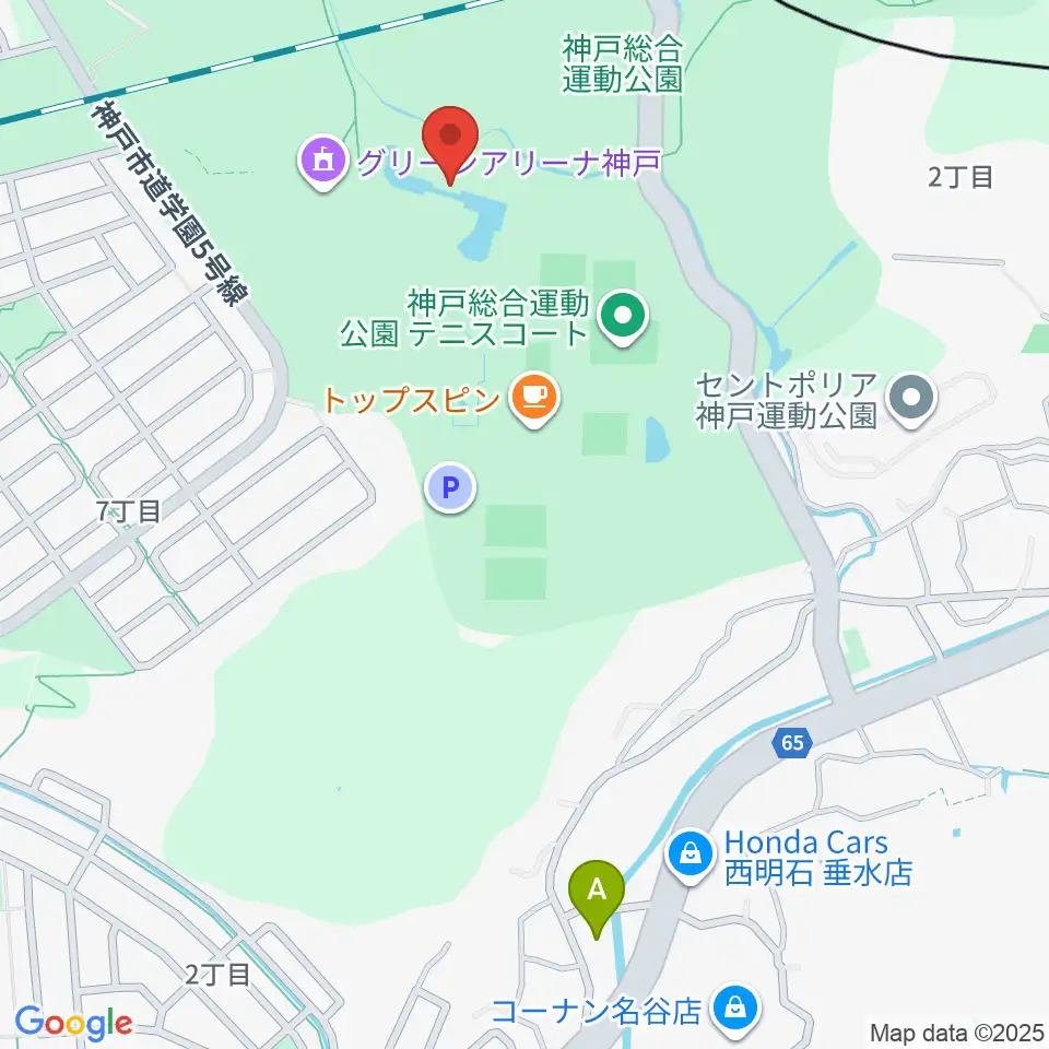 神戸総合運動公園 野外ステージ周辺のホテル一覧地図
