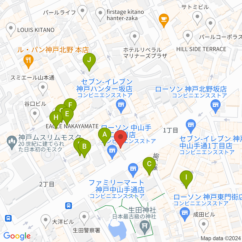 reggae bar JAMDUNG周辺のホテル一覧地図