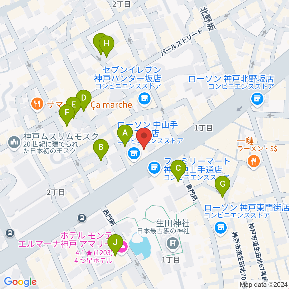 reggae bar JAMDUNG周辺のホテル一覧地図