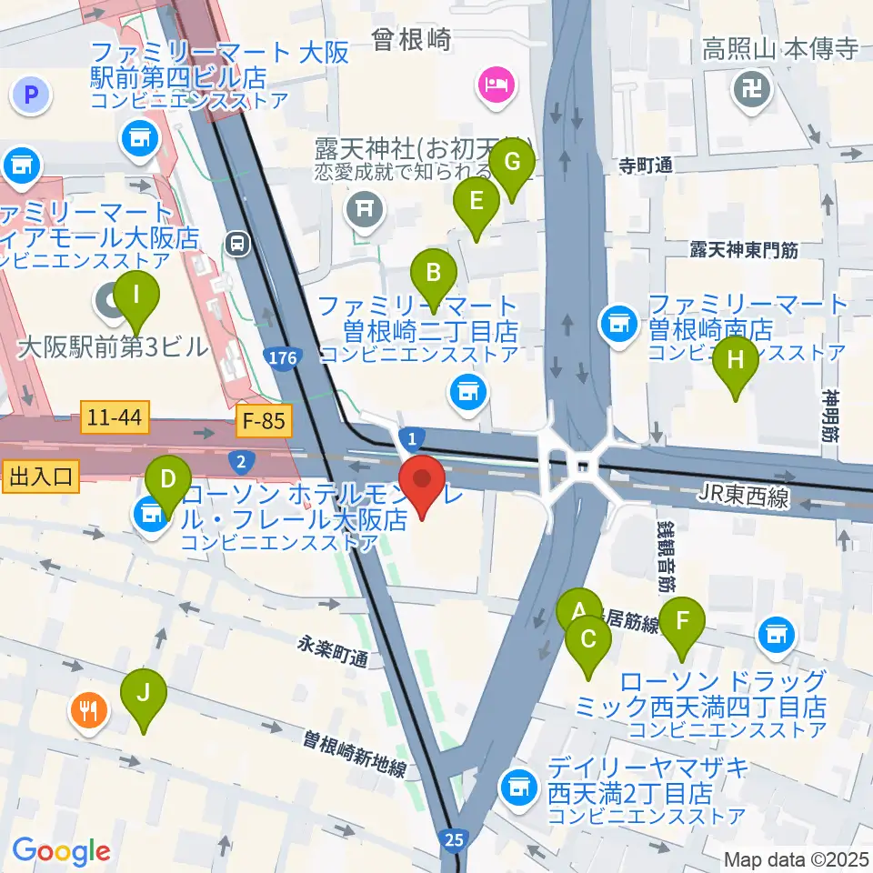 ザ・フェニックスホール周辺のホテル一覧地図