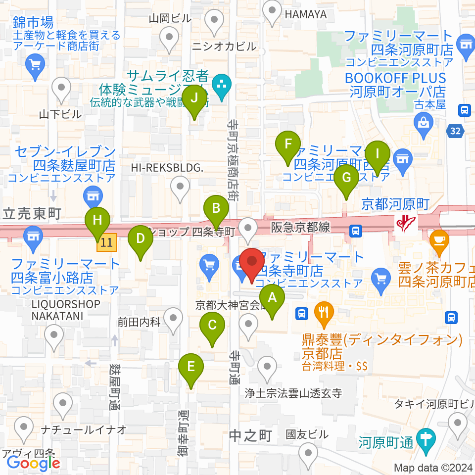 都雅都雅 トガトガ周辺のホテル一覧地図