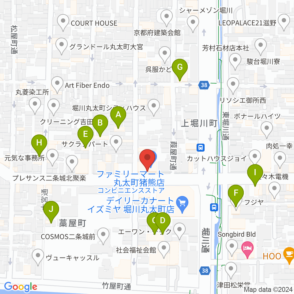 京都AFTER BEAT周辺のホテル一覧地図