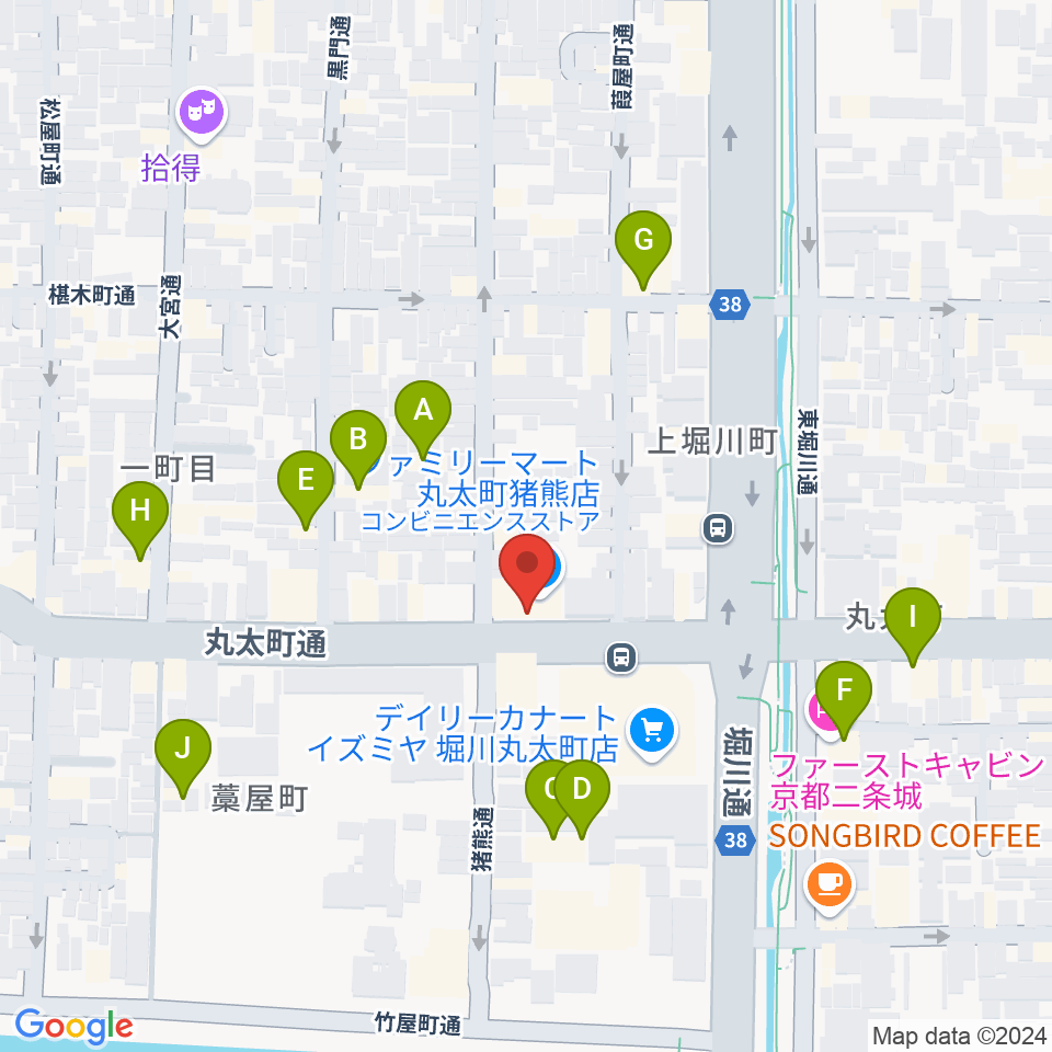 京都AFTER BEAT周辺のホテル一覧地図