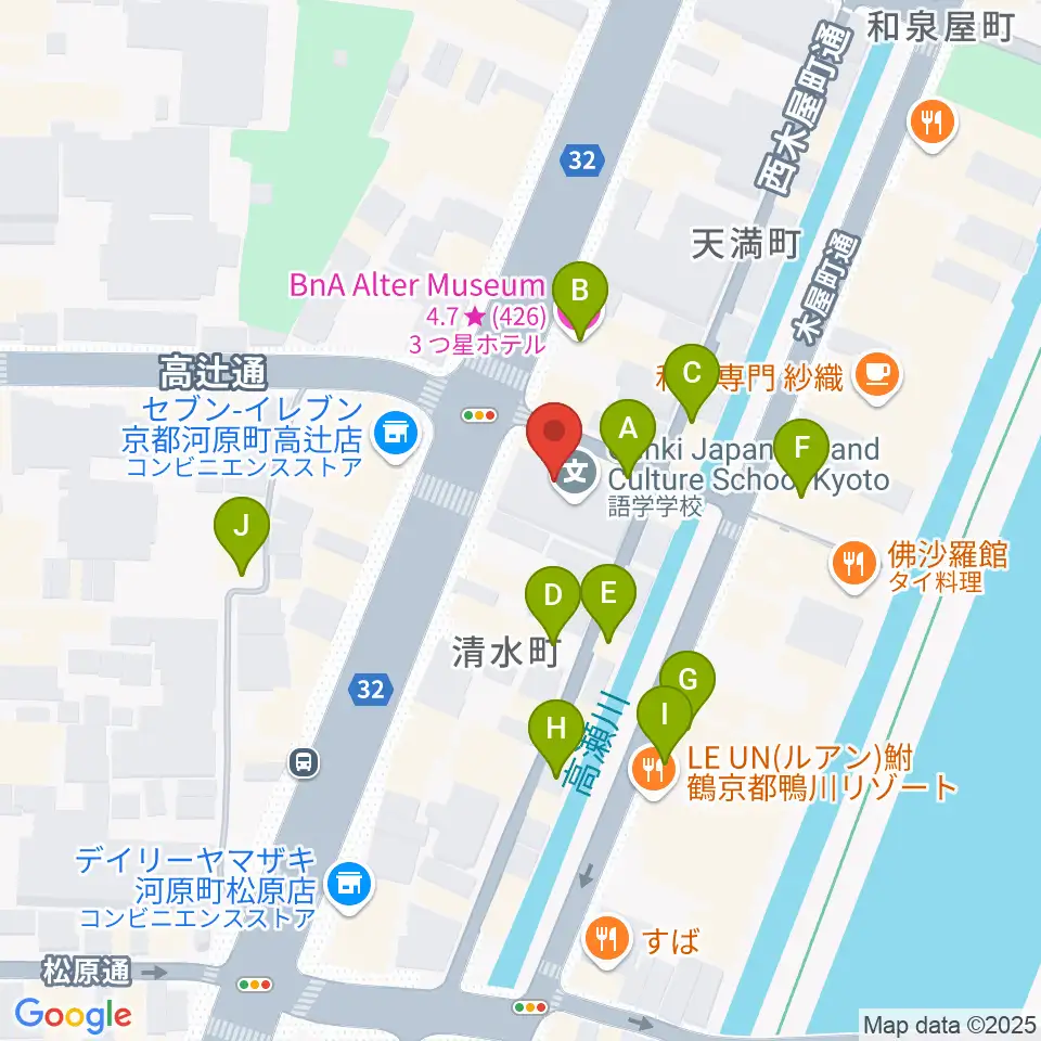 京都アークデュウ周辺のホテル一覧地図