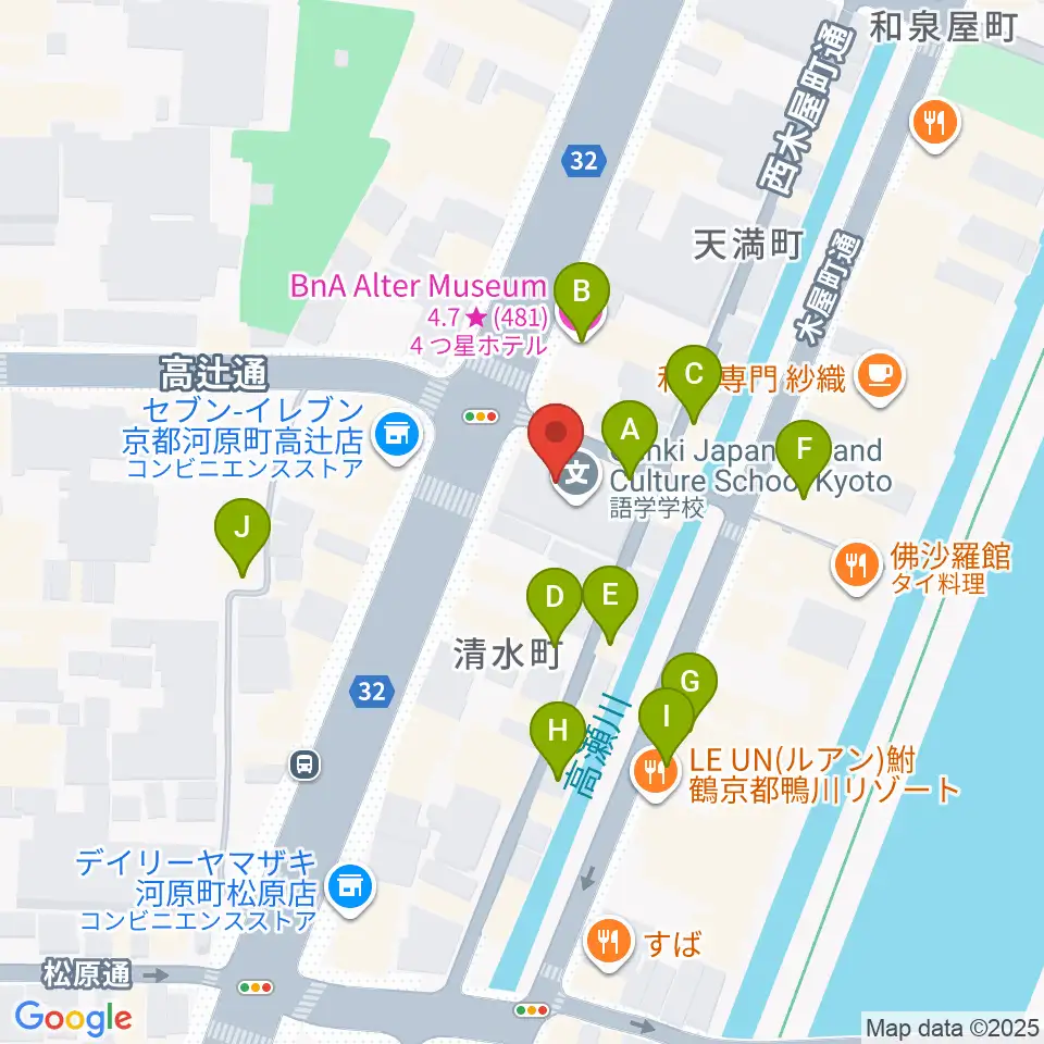 京都アークデュウ周辺のホテル一覧地図