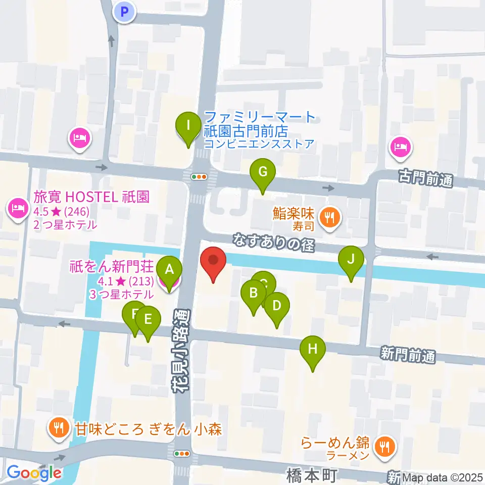 JAZZ LIVE CANDY周辺のホテル一覧地図