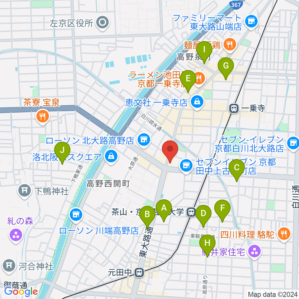 わからん屋II周辺のホテル一覧地図