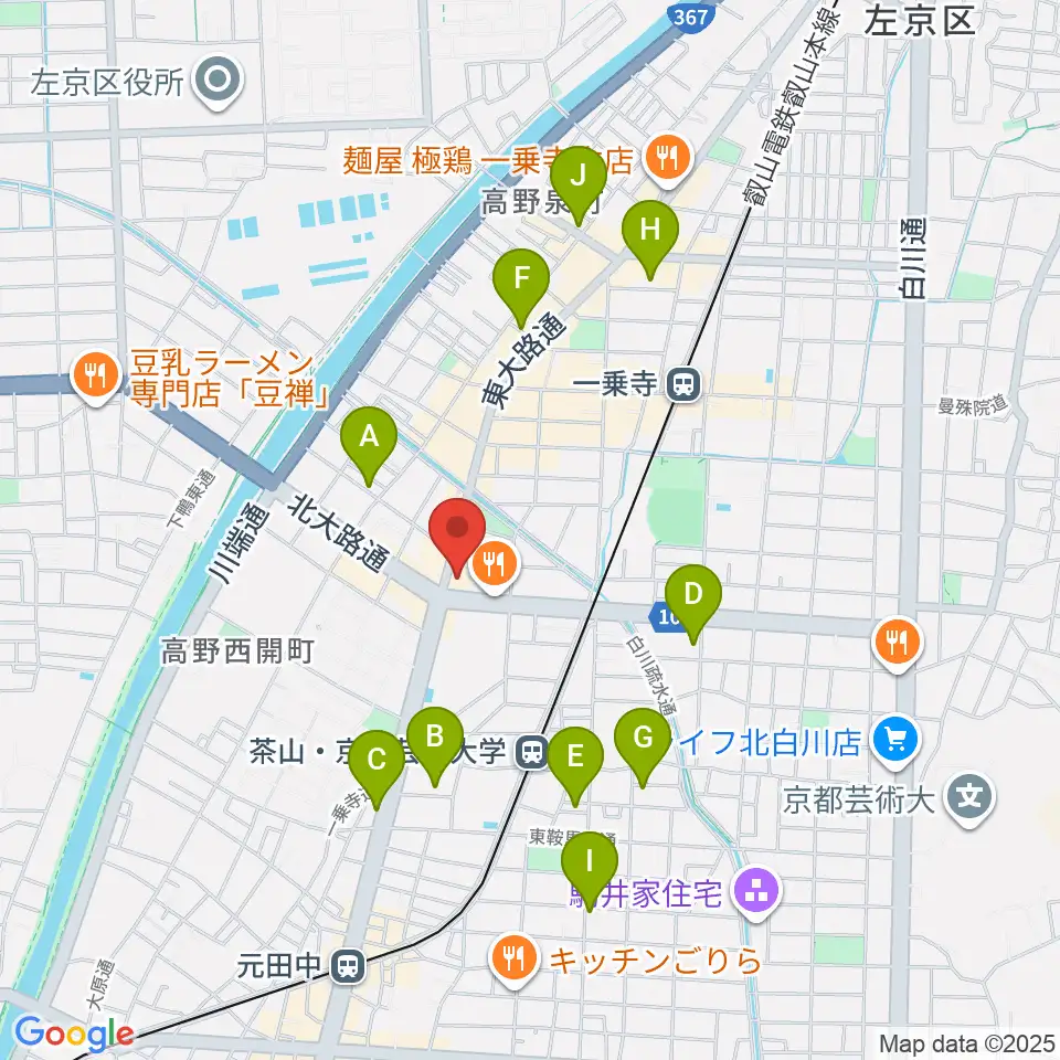 わからん屋II周辺のホテル一覧地図