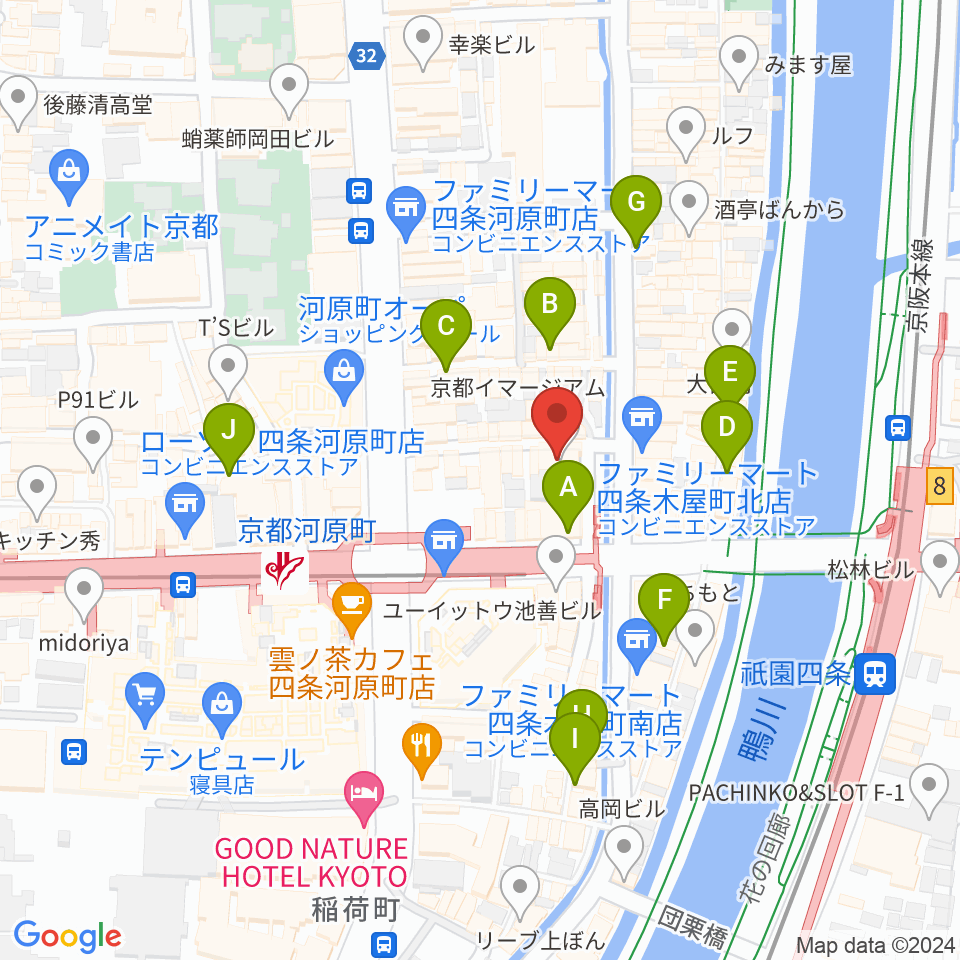 WORLD KYOTO周辺のホテル一覧地図