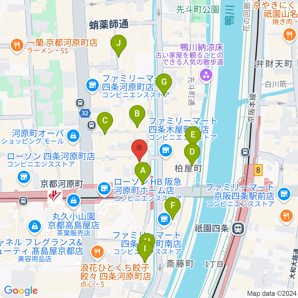 WORLD KYOTO周辺のホテル一覧地図