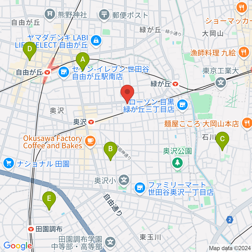 パストラルサウンド周辺のホテル一覧地図