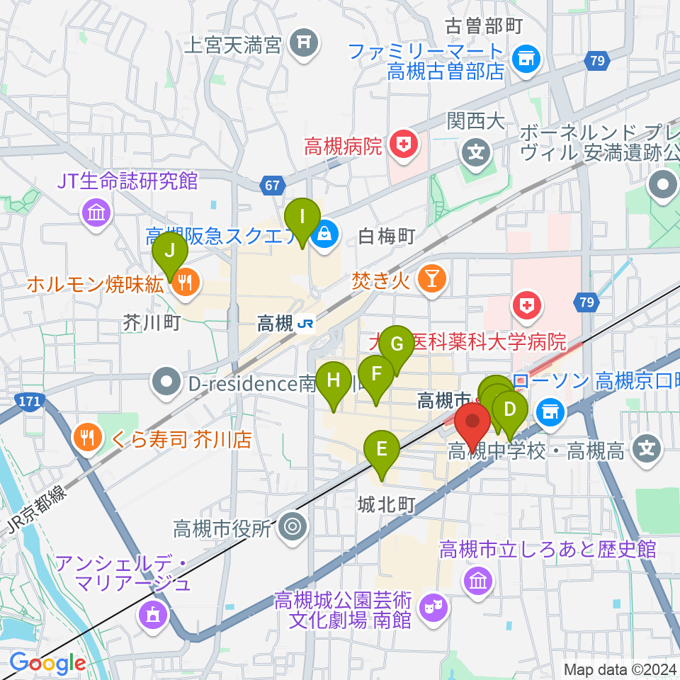 オンチューン周辺のホテル一覧地図