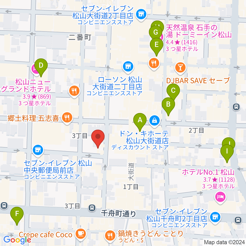 スタジオ OWL周辺のホテル一覧地図