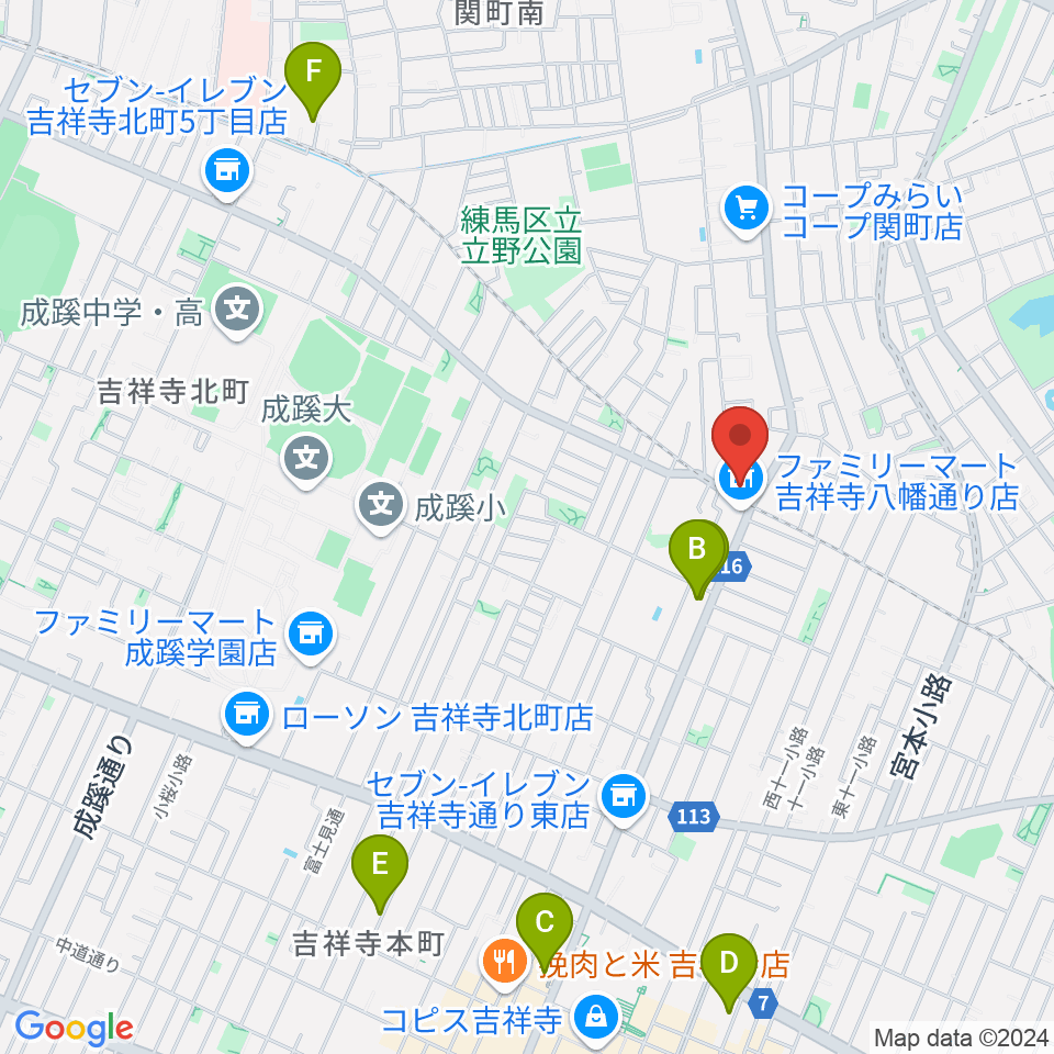 Recording Studio GOATEE周辺のホテル一覧地図