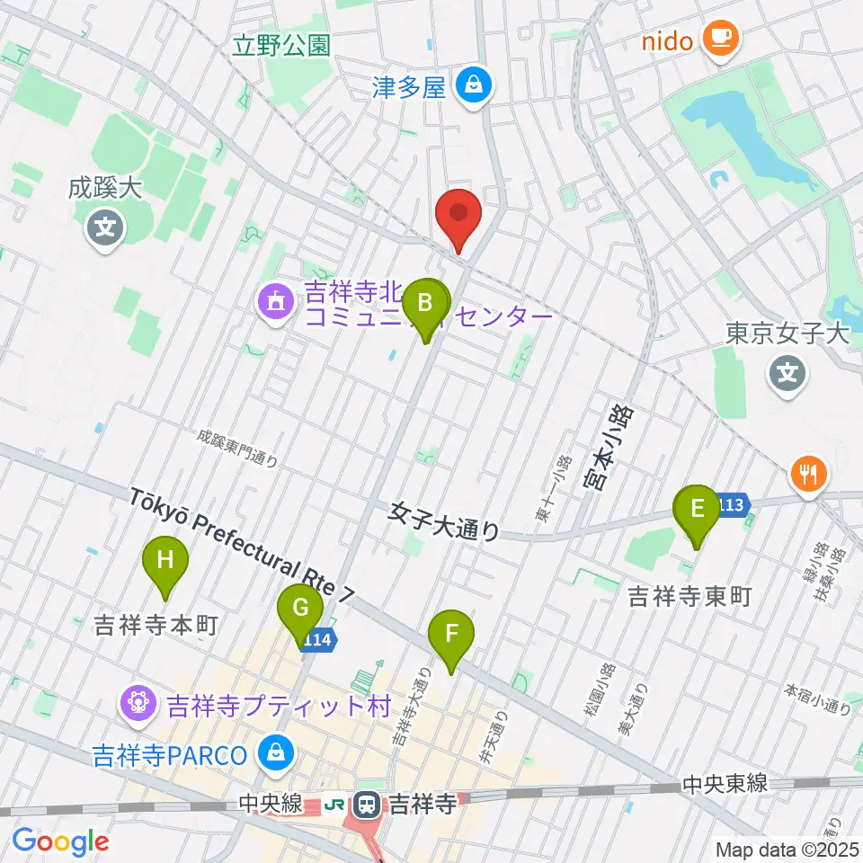 Recording Studio GOATEE周辺のホテル一覧地図