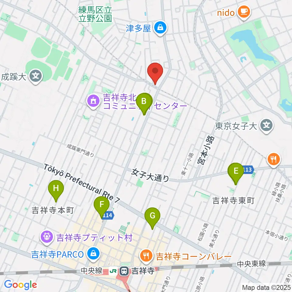 Recording Studio GOATEE周辺のホテル一覧地図