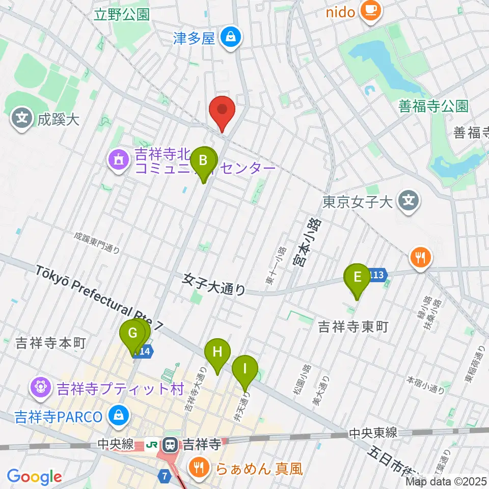 Recording Studio GOATEE周辺のホテル一覧地図