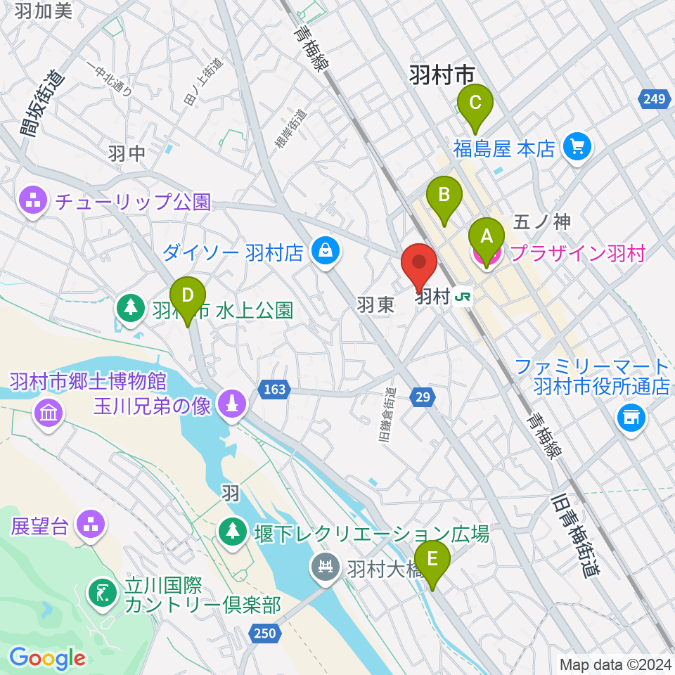 羽村ボニー＆クライド周辺のホテル一覧地図