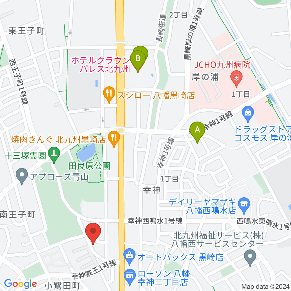 アビーロード幸神店周辺のホテル一覧地図