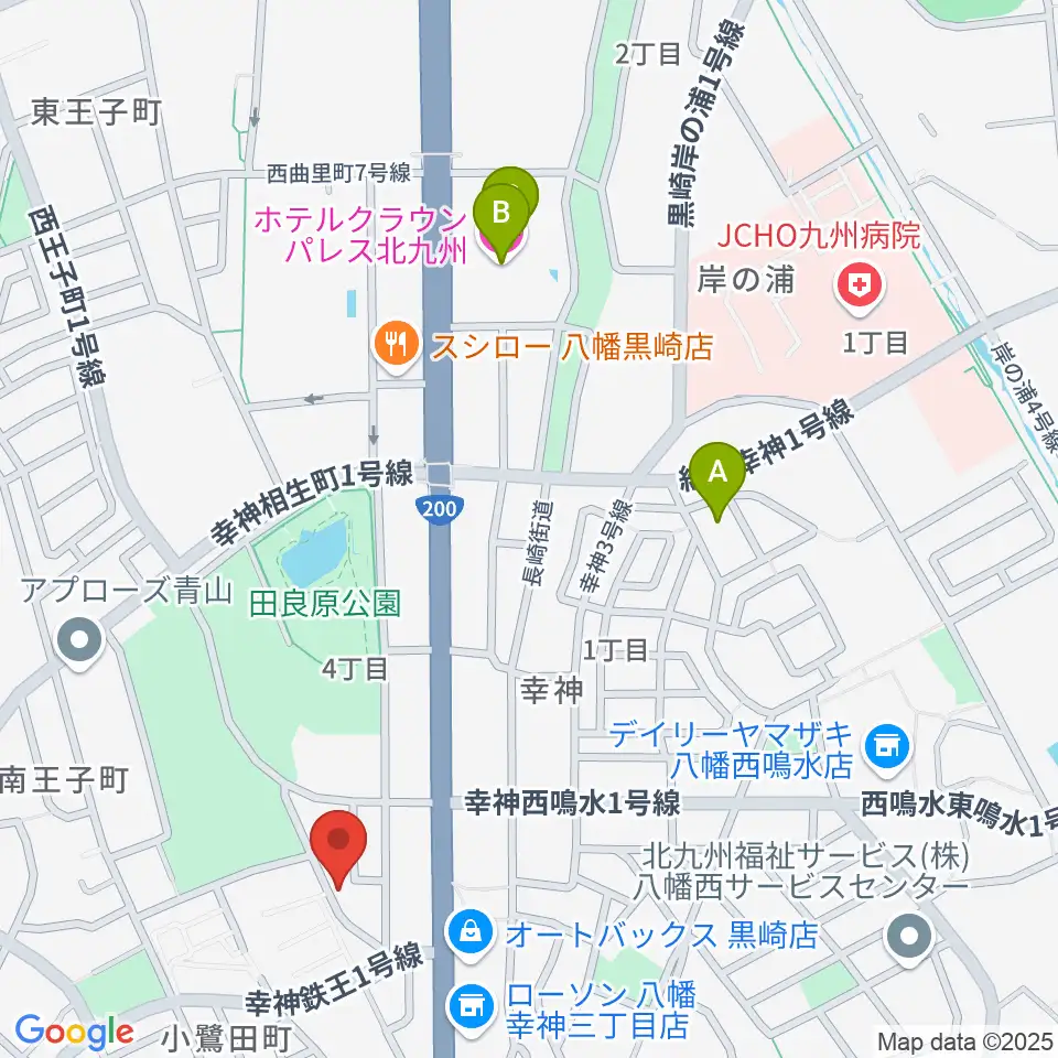 アビーロード幸神店周辺のホテル一覧地図