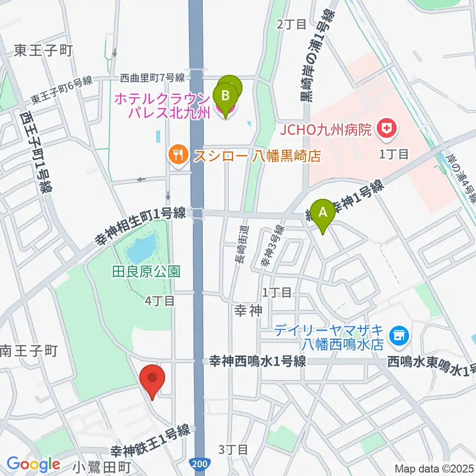 アビーロード幸神店周辺のホテル一覧地図