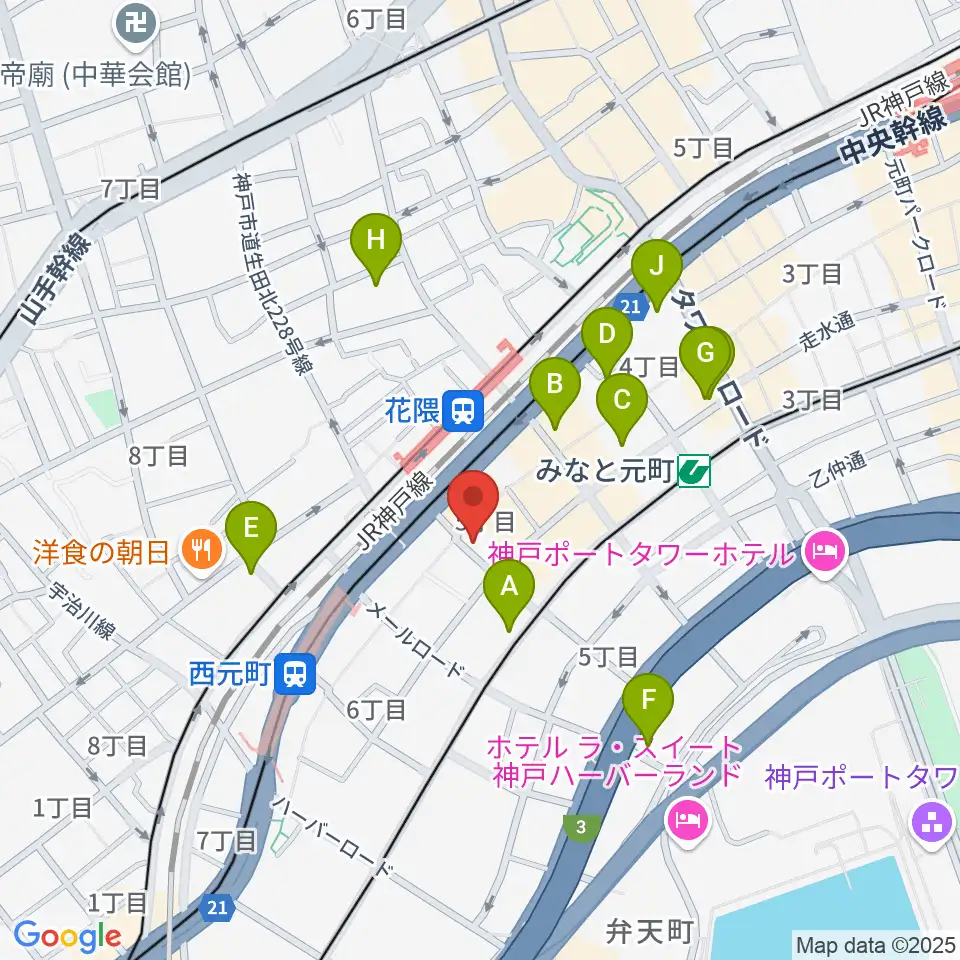 クラシックサロン・アマデウス周辺のホテル一覧地図