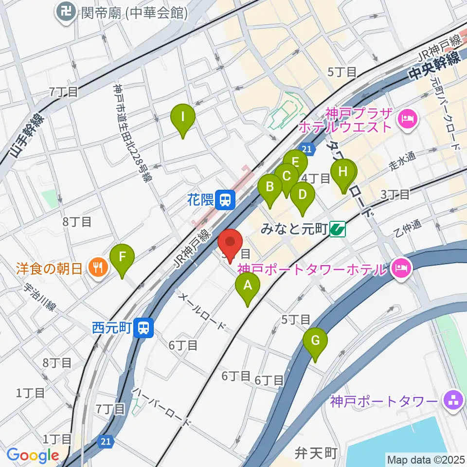クラシックサロン・アマデウス周辺のホテル一覧地図