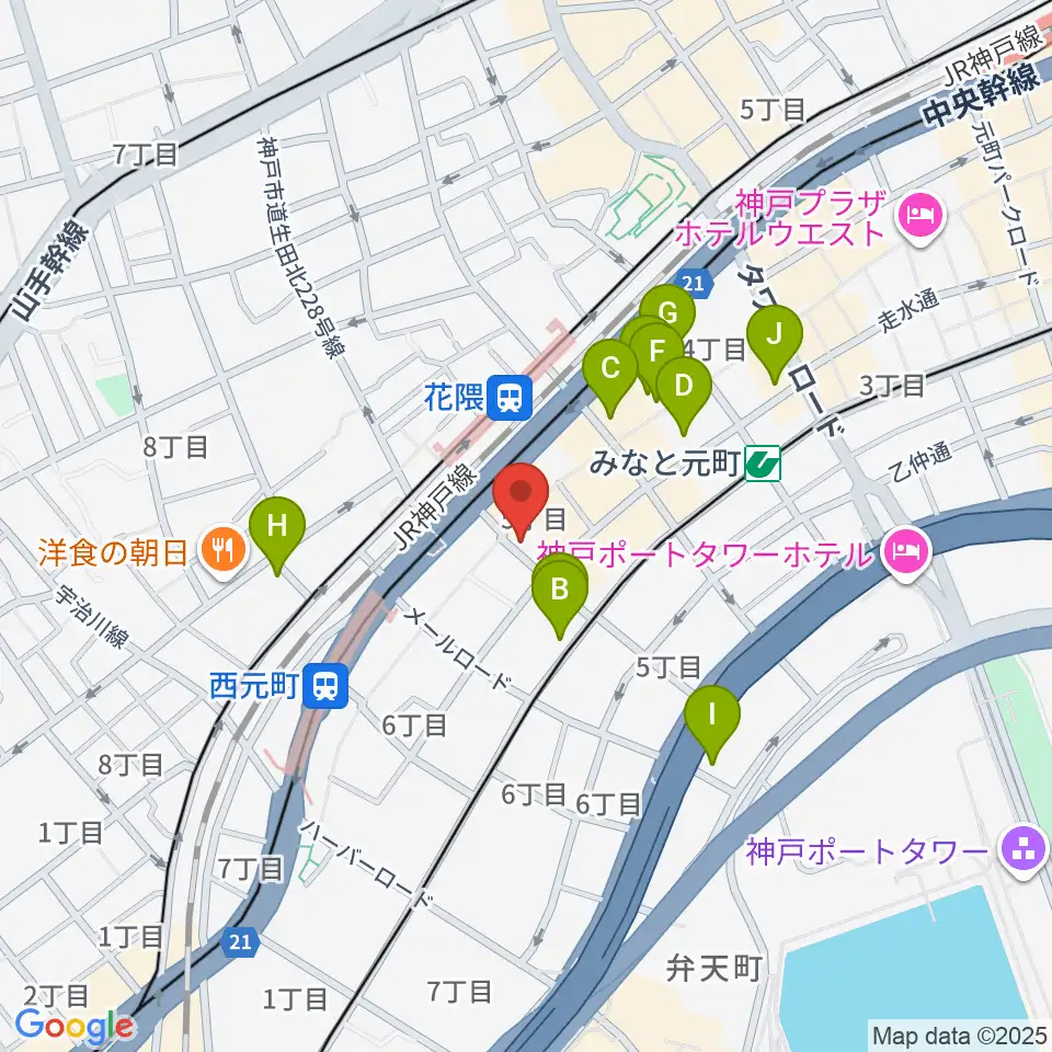 クラシックサロン・アマデウス周辺のホテル一覧地図