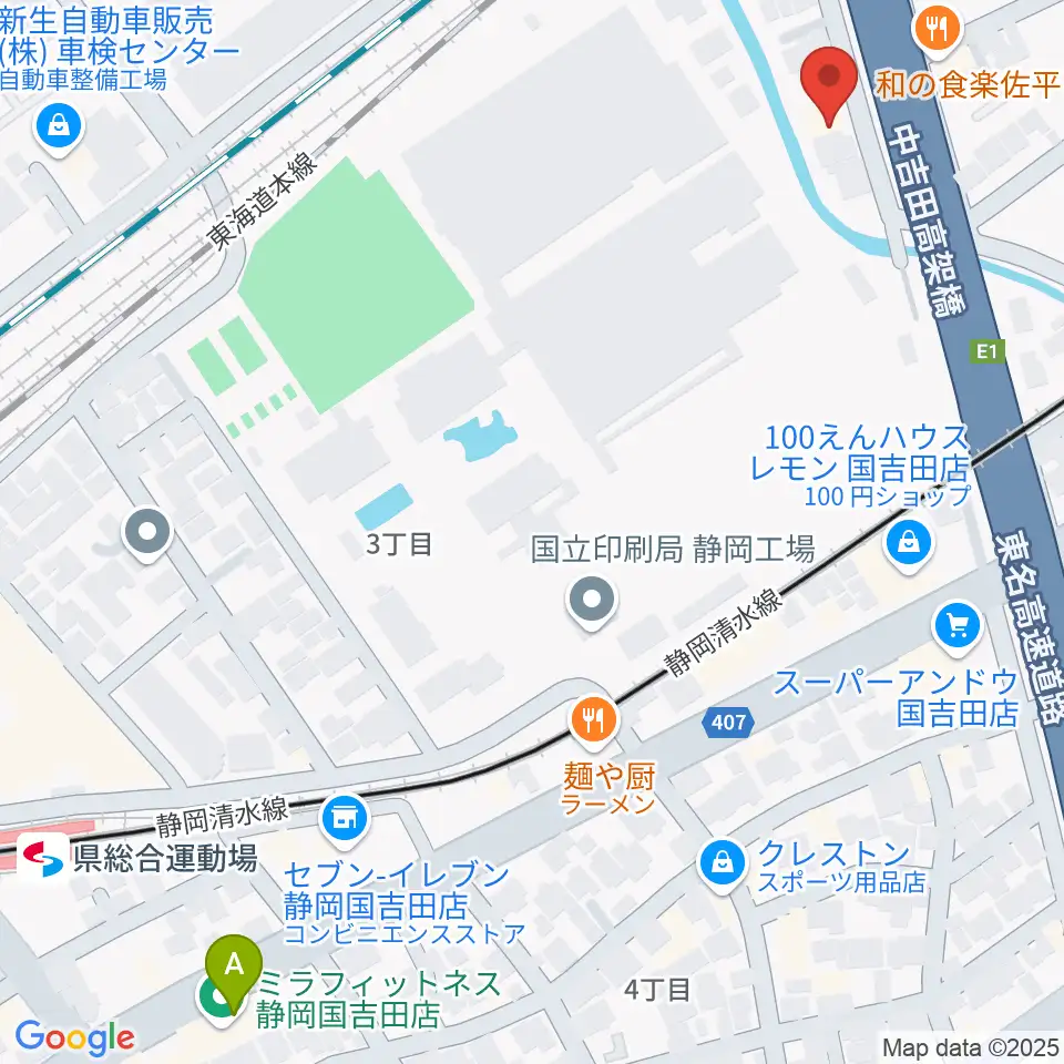 エムジーズ周辺のホテル一覧地図