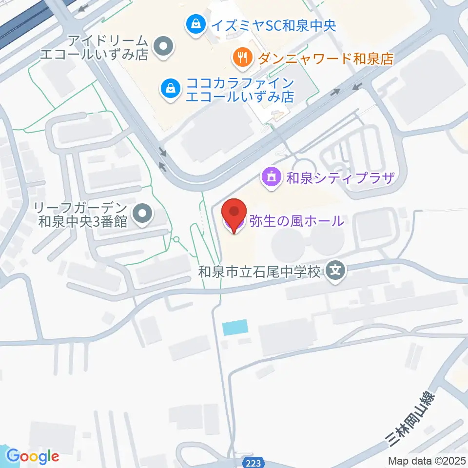 和泉シティプラザ周辺のホテル一覧地図