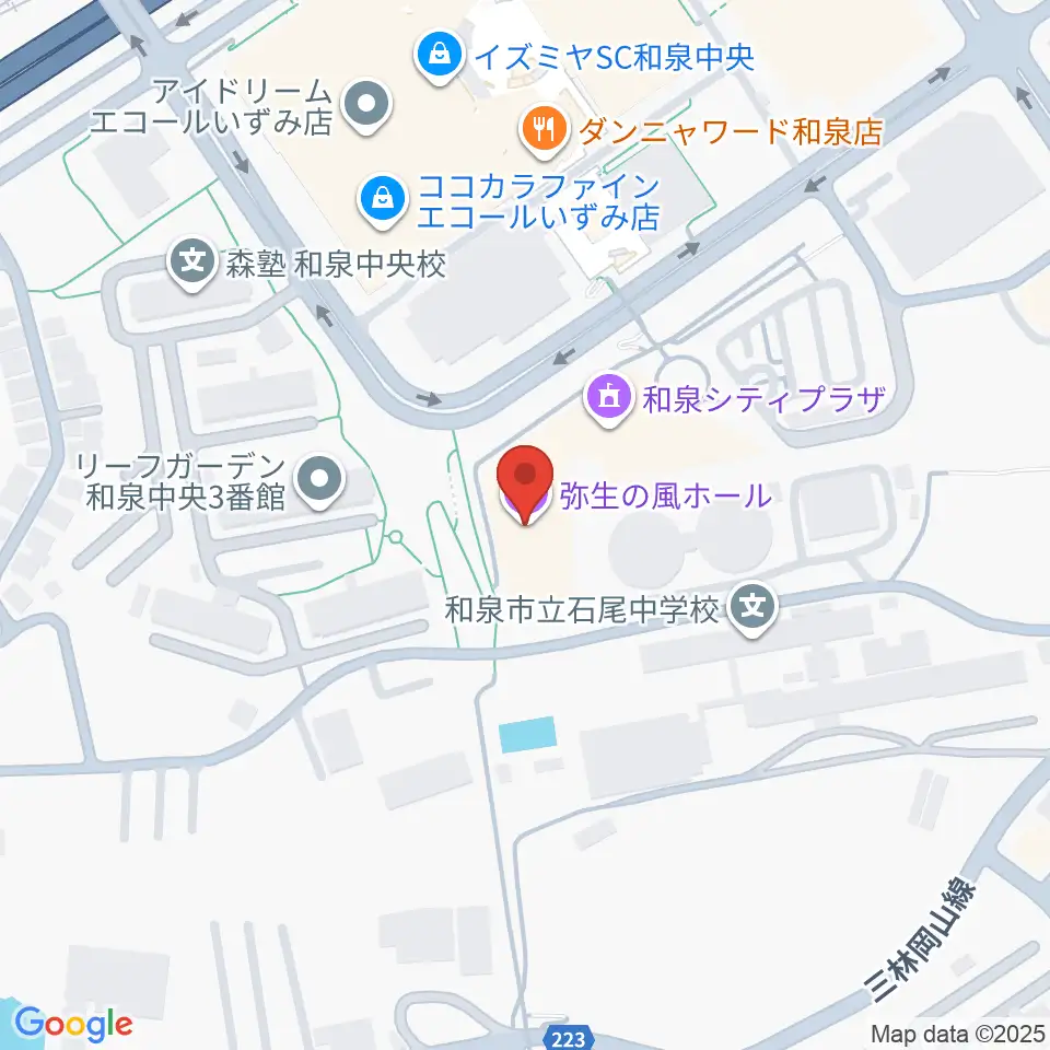 和泉シティプラザ周辺のホテル一覧地図